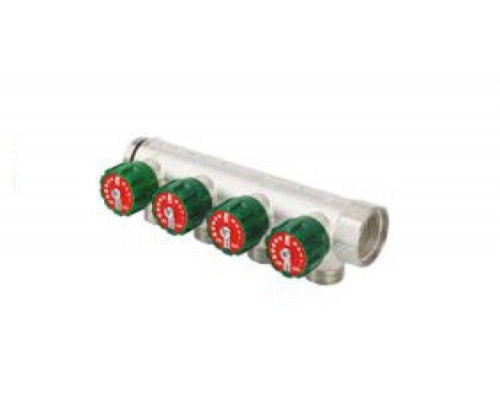 Коллектор модульный Hoger 3/4 x 1/2 HP 3 контура вентили 90° латунь EMW0303T