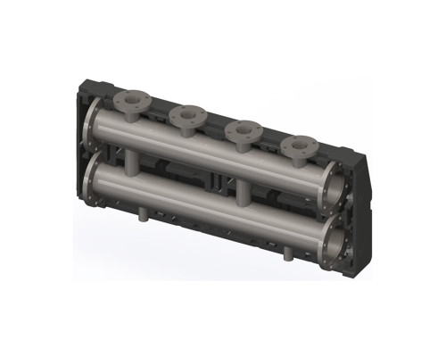 Гребенка в изоляции ELSEN DN100 2 контура фланцевые отводы DN40 PN10 EWG100.402
