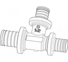 Тройник Stout Monolit 32-20-32 мм PPSU редукционный EFA31322032P