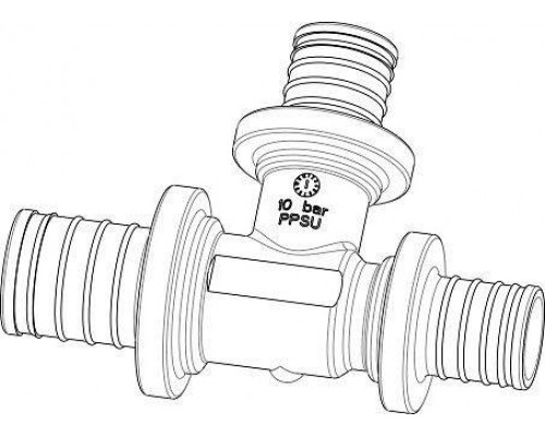 Тройник Stout Monolit 32-20-32 мм PPSU редукционный EFA31322032P