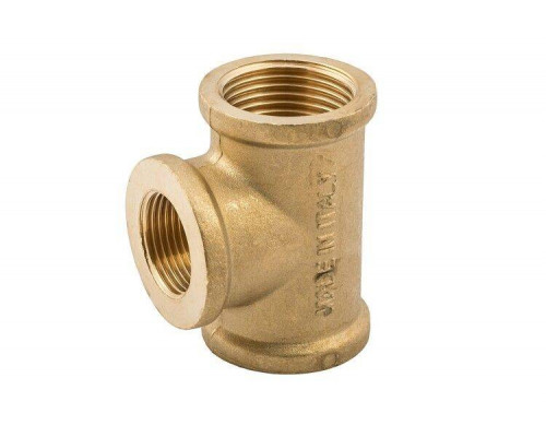 Тройник латунный General Fittings 1x1/2x1 ВВВ переходной EBF03101210