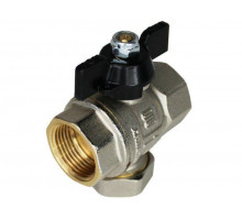 Кран шаровой с фильтром General Fittings 1 ВВ бабочка EV301010