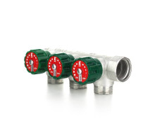 Коллектор модульный ELSEN 3/4 2 контура 3/4 EK вентили 90° TIN латунь EMW01.02T