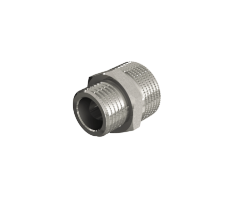Ниппель переходной Metalit TIN PLATED 3/8 x 1/2 латунь луженая EBF293812T