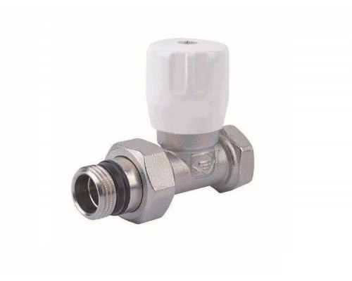 Вентиль радиаторный прямой ручной General Fittings 1/2 ВР - 1/2 НР с уплотнением O-RING EVR081211